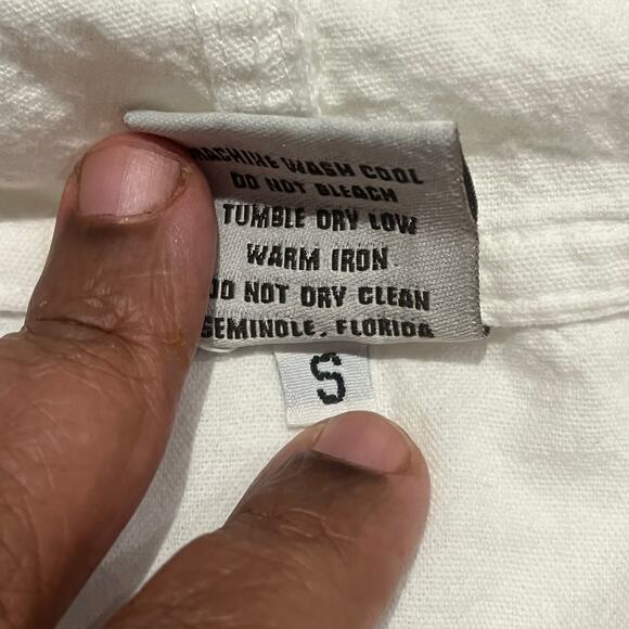 Florida Women Small Sun n Fun White Light Weight Jacket Colorful Fish Hooded - Picture 6 of 9